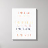 中立的子供へ肯定 キャンバスプリント (正面)