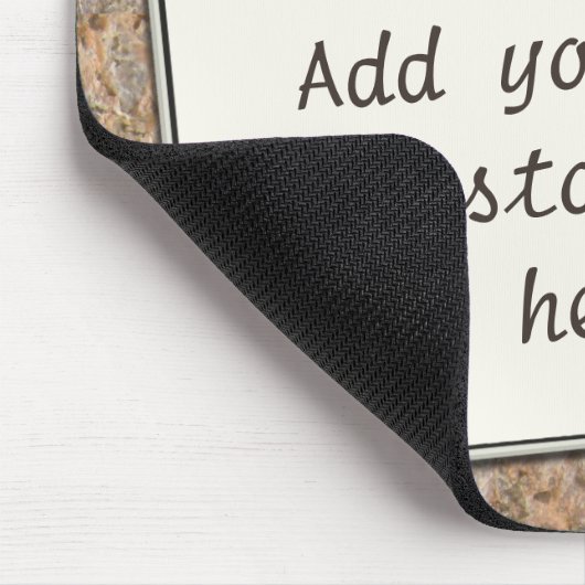 中立石の質のカスタムな文字の叫び マウスパッド (コーナー)