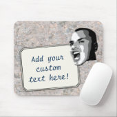 中立石の質のカスタムな文字の叫び マウスパッド (マウス)