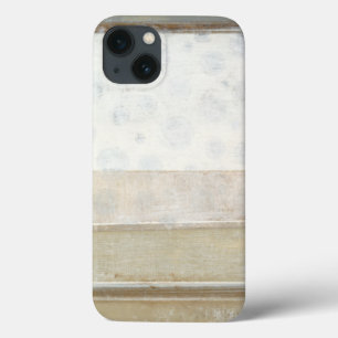 中立色の装飾的なパネルの絵画 iPhone 13ケース