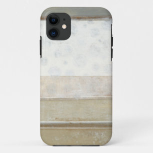 中立色の装飾的なパネルの絵画 iPhone 11 ケース