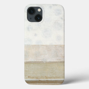 中立色の装飾的なパネルの絵画 iPhone 13ケース