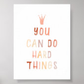 中立行うことができる懸命事物プリント ポスター (正面)