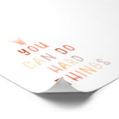 中立行うことができる懸命事物プリント ポスター (角)