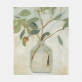 中立配置 – アイボリー フリースブランケット (正面)