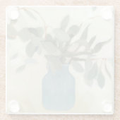 中立配置 – ステム葉ド ガラスコースター (裏面)