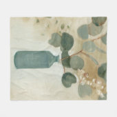 中立配置 – 花瓶の緑 フリースブランケット (正面(横))