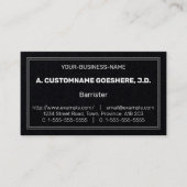 中立、プレーン、法律プロフェッショナル名刺 名刺 (正面)