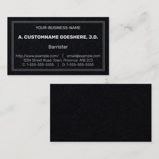 中立、プレーン、法律プロフェッショナル名刺 名刺 (正面/裏面)