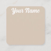 中立 | 美学 | 乾燥フローラ | 名刺 (裏面)