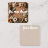 中立 | 美学 | 乾燥フローラ | 名刺 (正面/裏面)