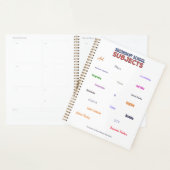 中等科目 プランナー手帳 (ディスプレー)