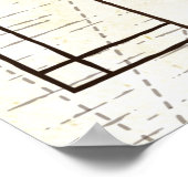 中米地図 ポスター (角)