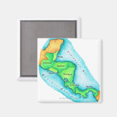 中米地図 マグネット (正面/裏面)