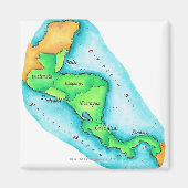 中米地図 マグネット (正面)