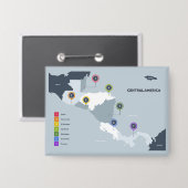 中米地図 缶バッジ (正面/裏面)