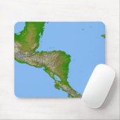 中米地形図 マウスパッド (マウス)