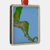 中米地形図 メタルオーナメント (右)