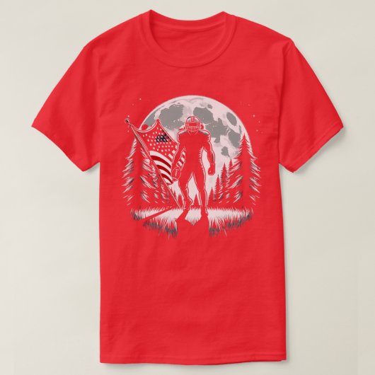 中米州旗フルムーンプレイヤー2 Tシャツ (デザイン正面)