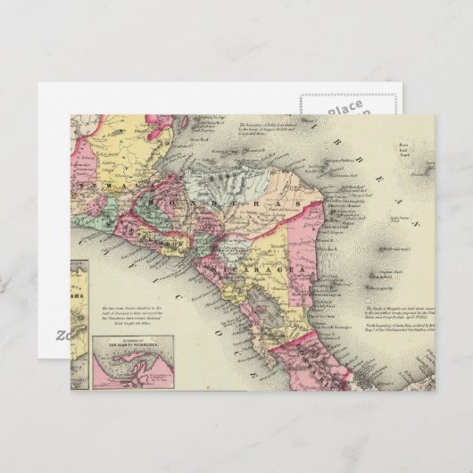 中米 3 ポストカード (正面/裏面)