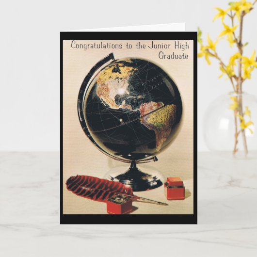 中級卒業 カード (黄色い花)