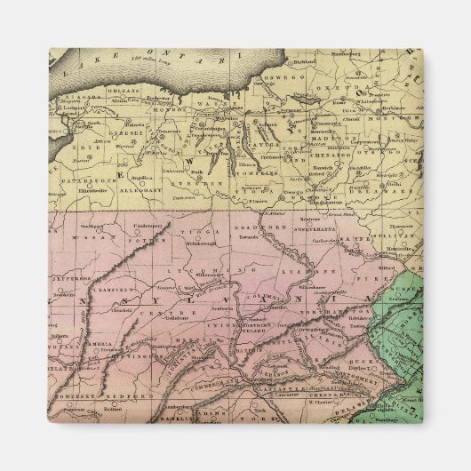 中級州オルニーマップ マグネット (正面)