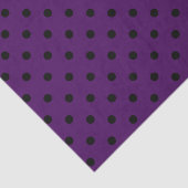 中紫と黒の水玉模様 薄葉紙 (詳細)