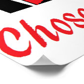 中絶ではなく採用のポスターを選択 ポスター (角)