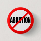 中絶なし 缶バッジ (正面)