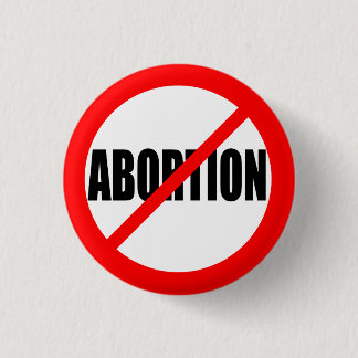 中絶なし 缶バッジ