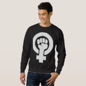 中絶の権利体私の選択プロチョイスフェミン スウェットシャツ (正面フル)