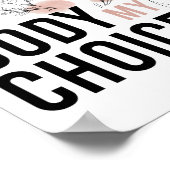 中絶の権利、親選択、私の体私の選択 ポスター (角)