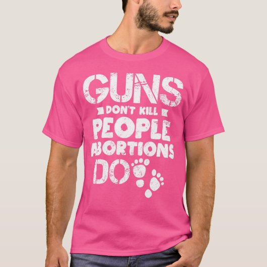 中絶は人を殺さない Tシャツ (正面)