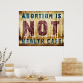 中絶は健康ではない気に ポスター (キッチン)
