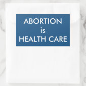 中絶は健康気に女子の権利である 長方形シール (バッグ)