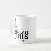 中絶は医療、中絶権 コーヒーマグカップ (正面左)