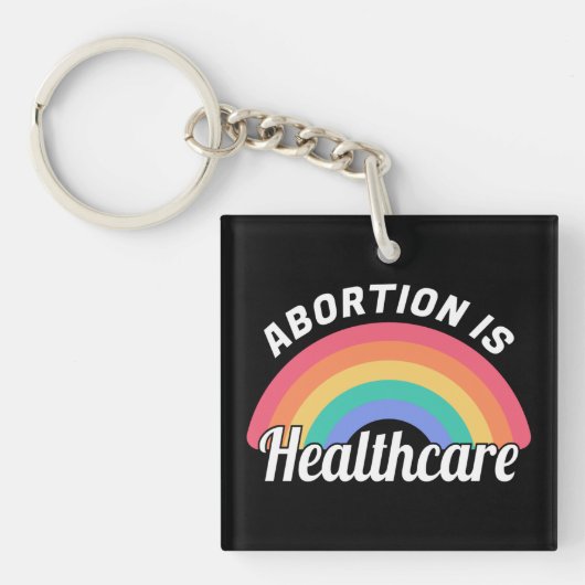 中絶は医療I キーホルダー (正面)