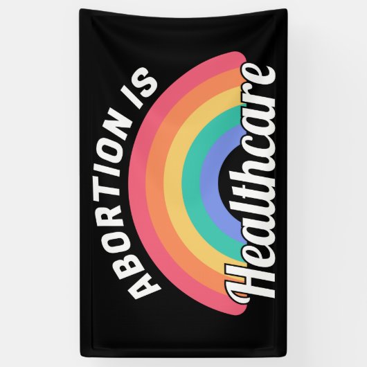 中絶は医療I 横断幕 (縦)