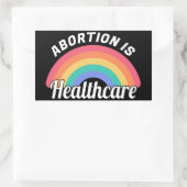 中絶は医療I 長方形シール (バッグ)