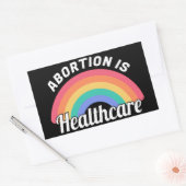 中絶は医療I 長方形シール (封筒)