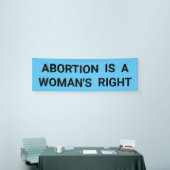 中絶は女性の正しい抗議はっきりした行進だ 横断幕 (トレードショー)