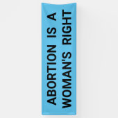 中絶は女性の正しい抗議はっきりした行進だ 横断幕 (縦)