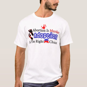 中絶は殺害です Tシャツ