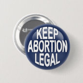 中絶を法的保って下さい 缶バッジ (正面&裏面)