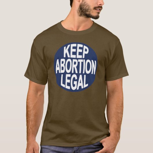 中絶を法的保って下さい Tシャツ (正面)