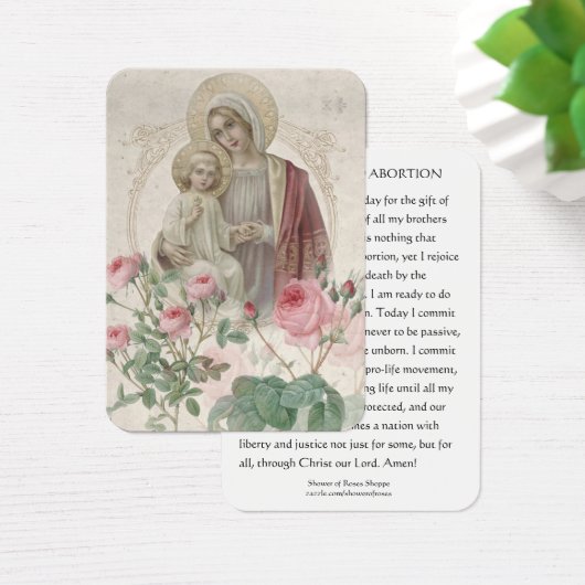 中絶を終わらせるための祈りの言葉 (デスク)