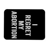 中絶を選ぶプロライフギフトを後悔する マグネット (横)