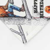 中絶ツリー外科医誕生日プレゼント。 フリースブランケット (角)