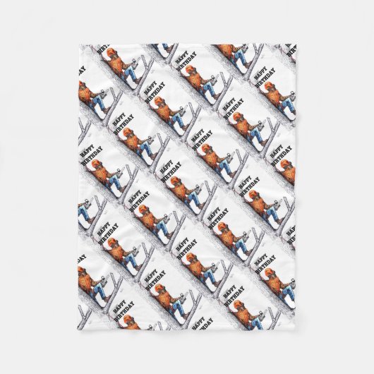 中絶ツリー外科医誕生日プレゼント。 フリースブランケット (正面)