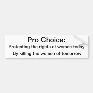 中絶反対のバンパーステッカー バンパーステッカー